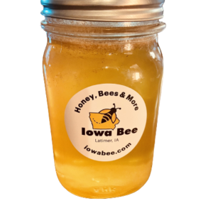 Iowa Bee Pure Raw Honey jar